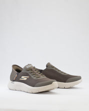 SNEAKERS HOMBRE SKECHERS MARRON 216324 BRN ELASTICOS SLIP-INS