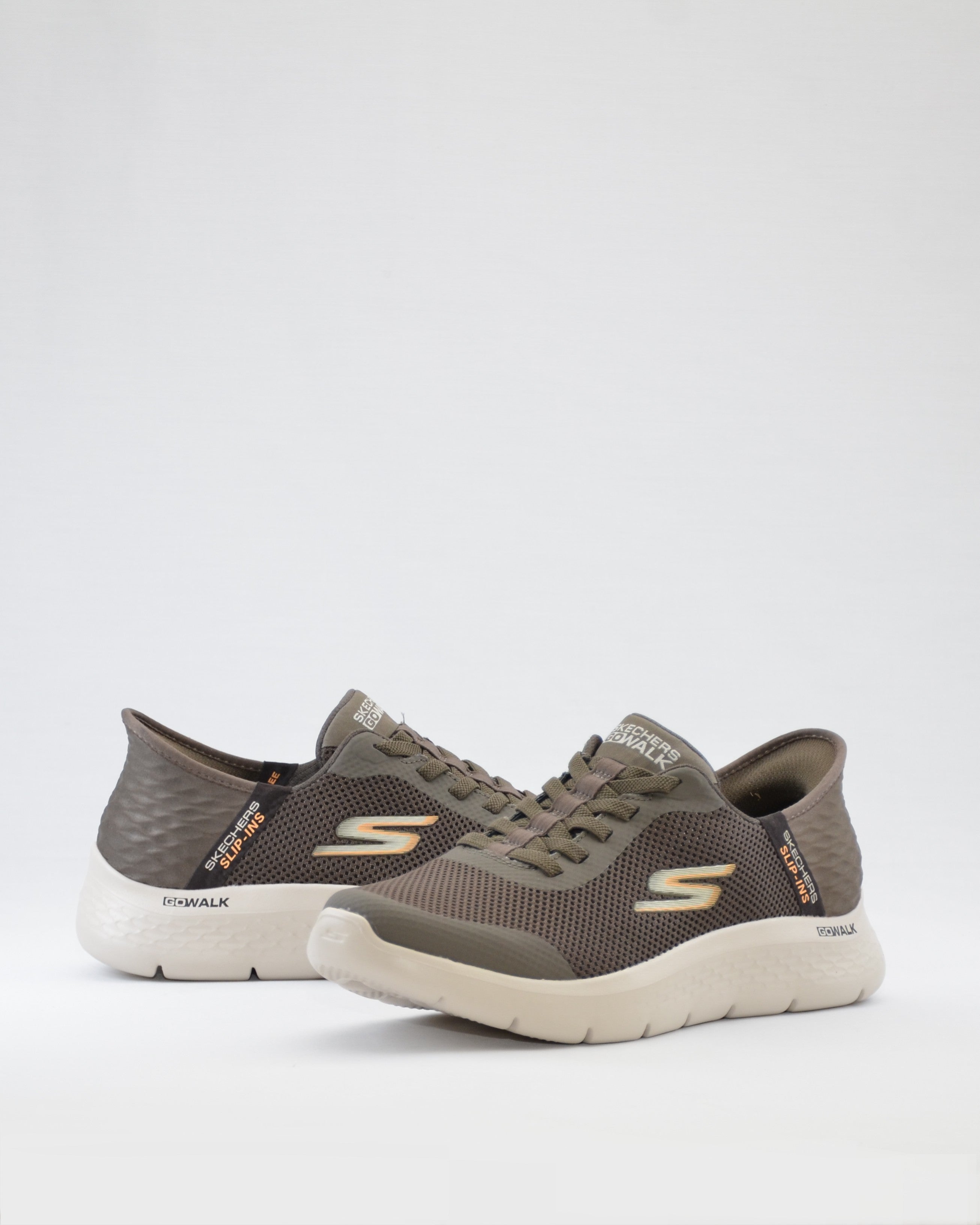 SNEAKERS HOMBRE SKECHERS MARRON 216324 BRN ELASTICOS SLIP-INS