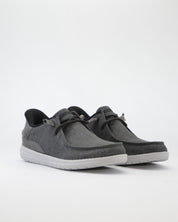 ZAPATILLAS DE LONA SKECHERS COLOR GRIS CORDON ELÁSTICO