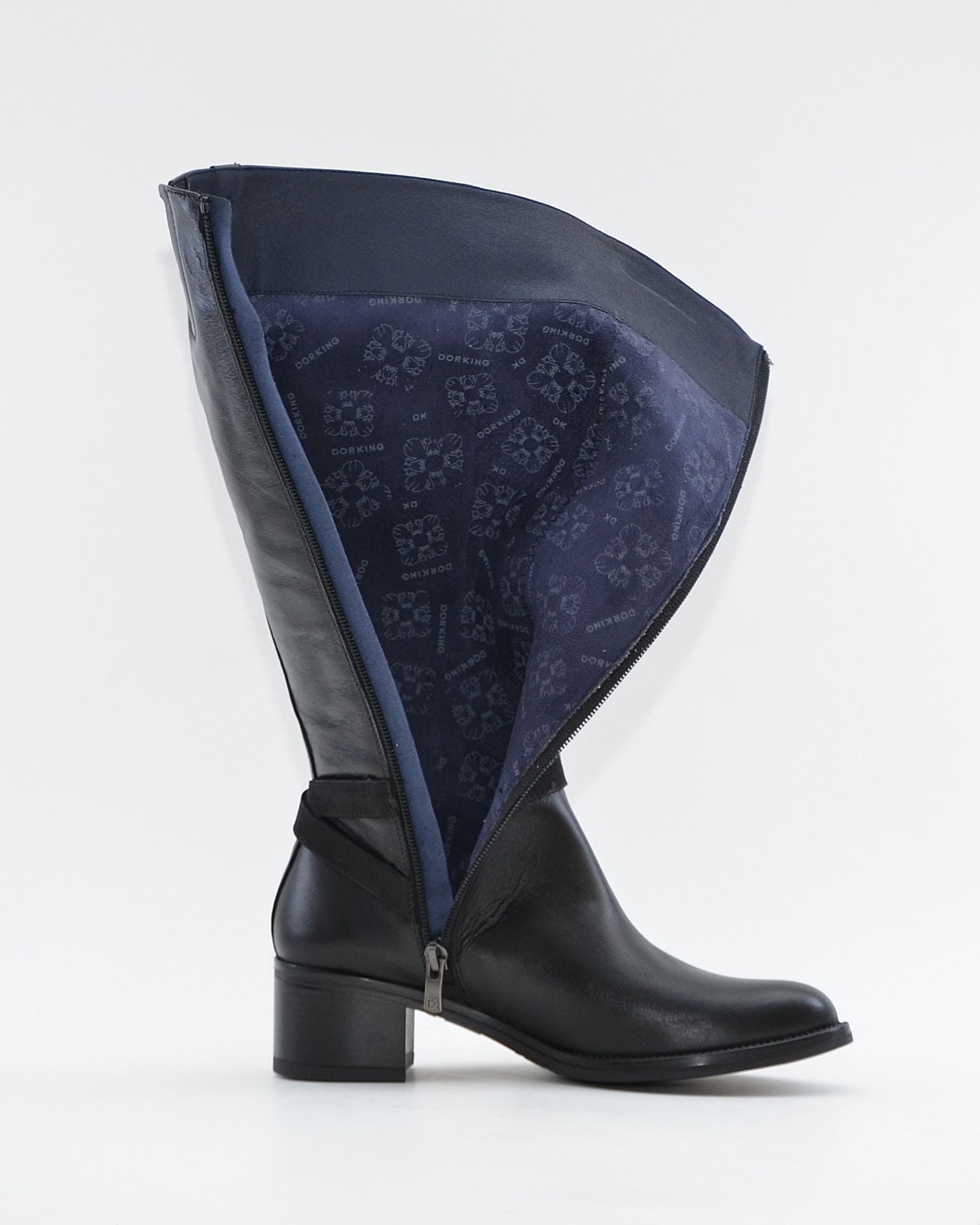BOTA ALTA MUJER PIEL COLOR NEGRO DORKING by FLUCHOS D8965
