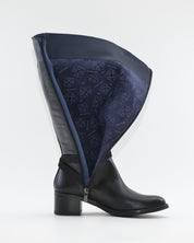 BOTA ALTA MUJER PIEL COLOR NEGRO DORKING by FLUCHOS D8965