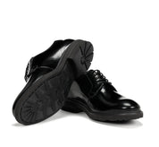 ZAPATO CORDON LISO NEGRO F0631 BELGAS