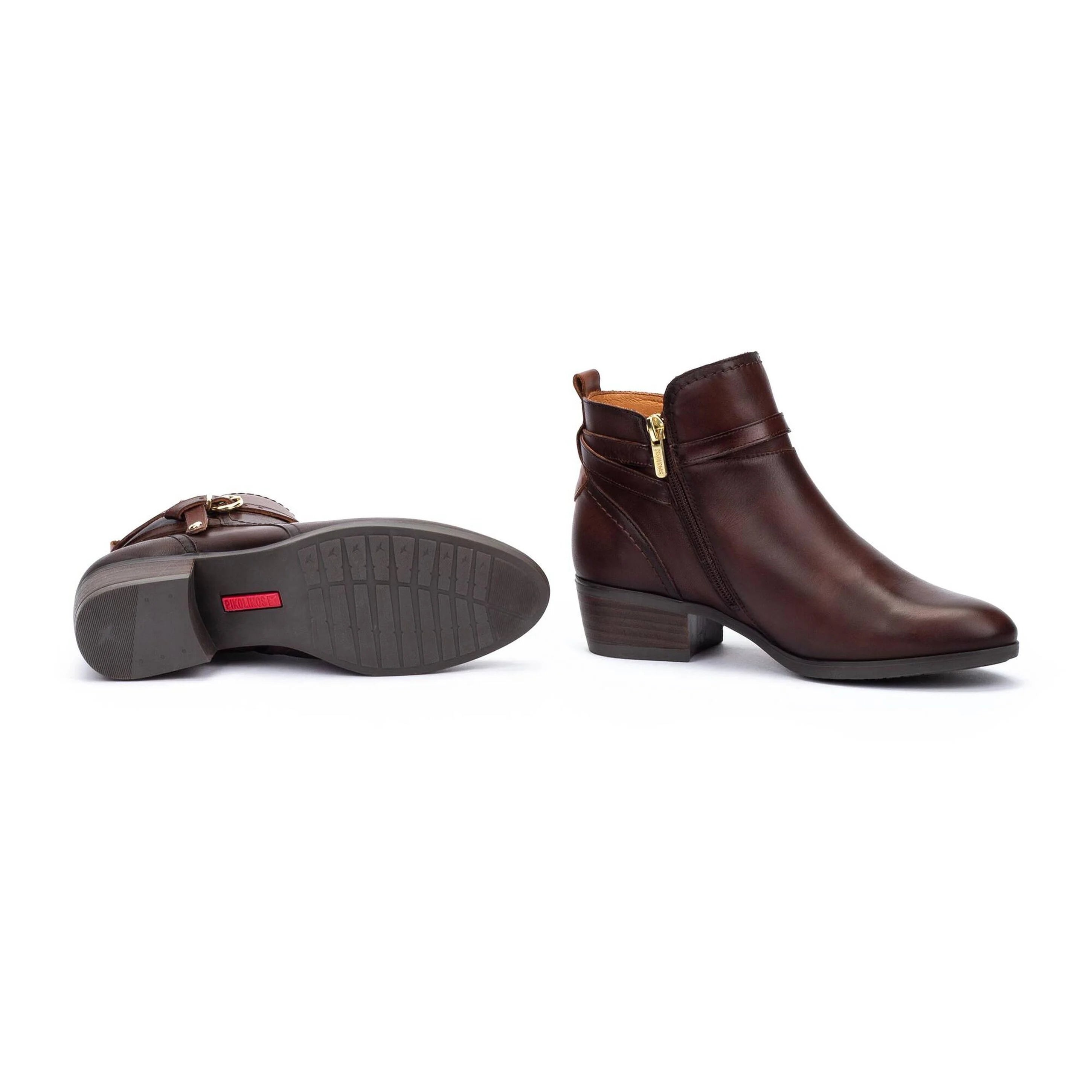 BOTIN MUJER MARRON CAOBA DAROCA W1U-8901C1