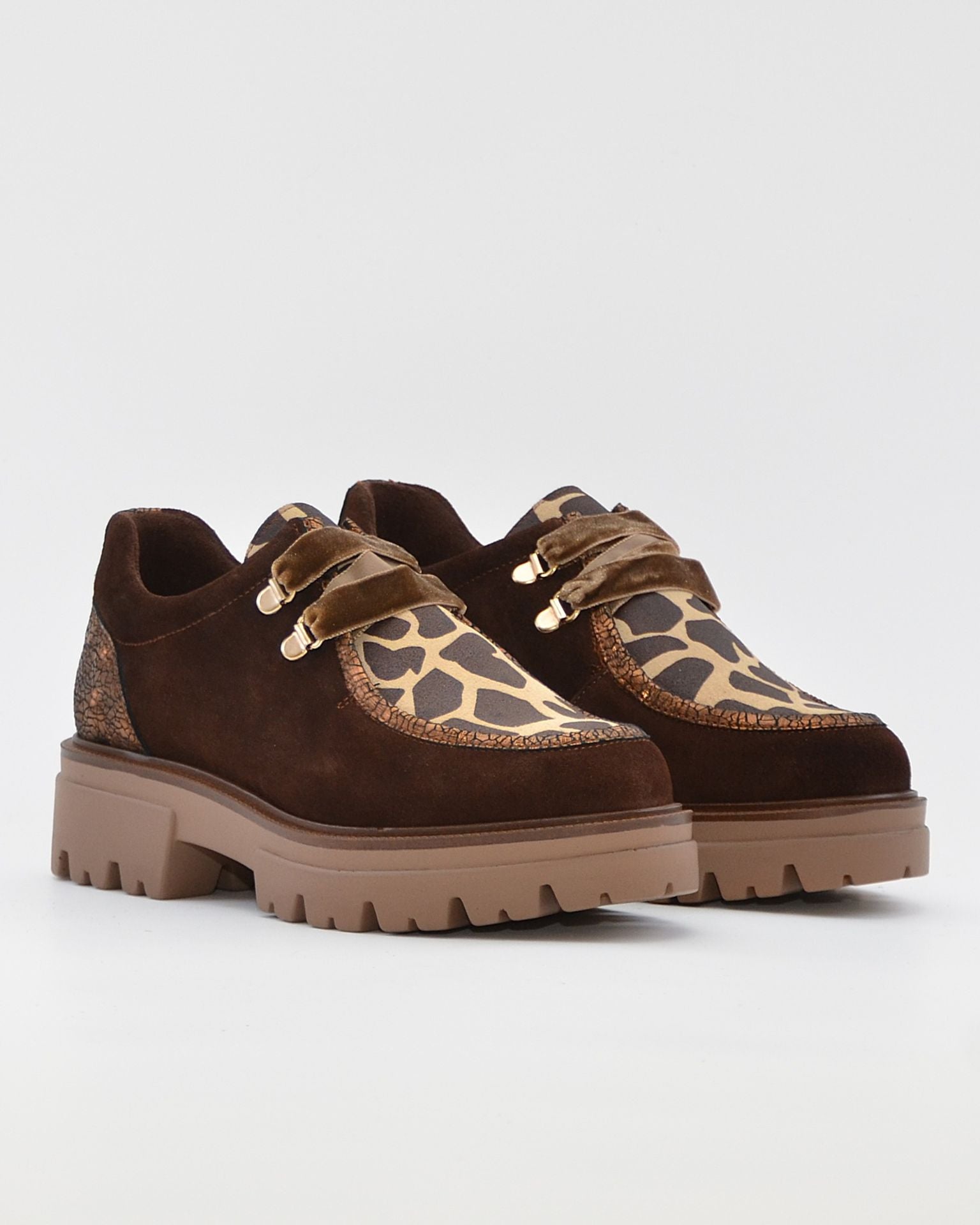 ZAPATO WALLABY MUJER MARRON CHOCOLATE LACOMBA BAMBOO