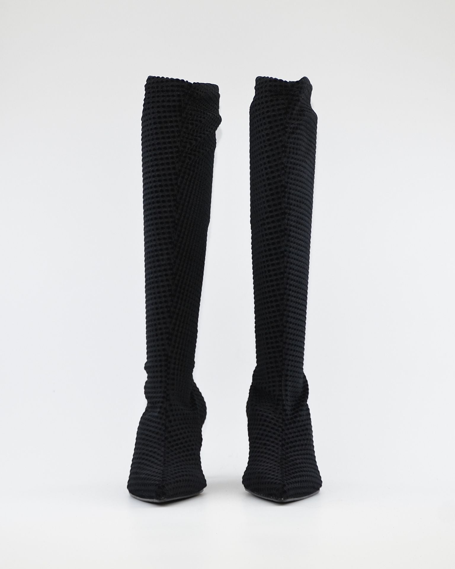 BOTA ALTA LYCRA MUJER COLOR NEGRO DANIELA VEGA 2208S MOIRA