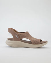 SANDALIAS SKECHERS MUJER COLOR TAUPE SLIP-INS 119805 MOC