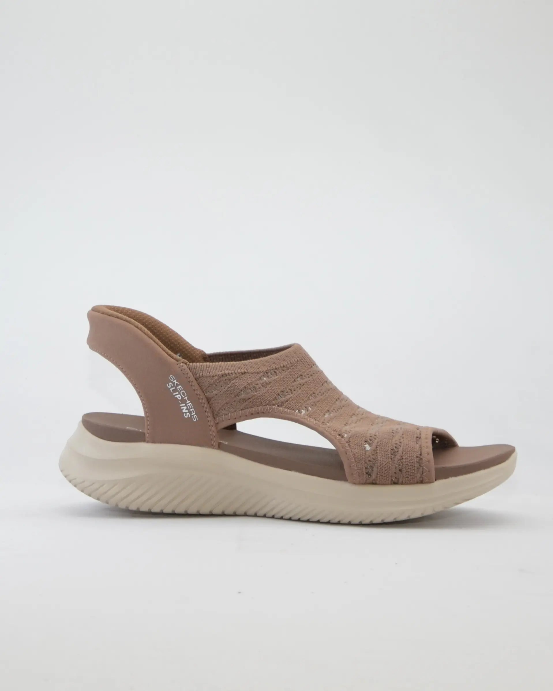 SANDALIAS SKECHERS MUJER COLOR TAUPE SLIP-INS 119805 MOC