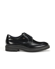 ZAPATO CORDON LISO NEGRO F0631 BELGAS