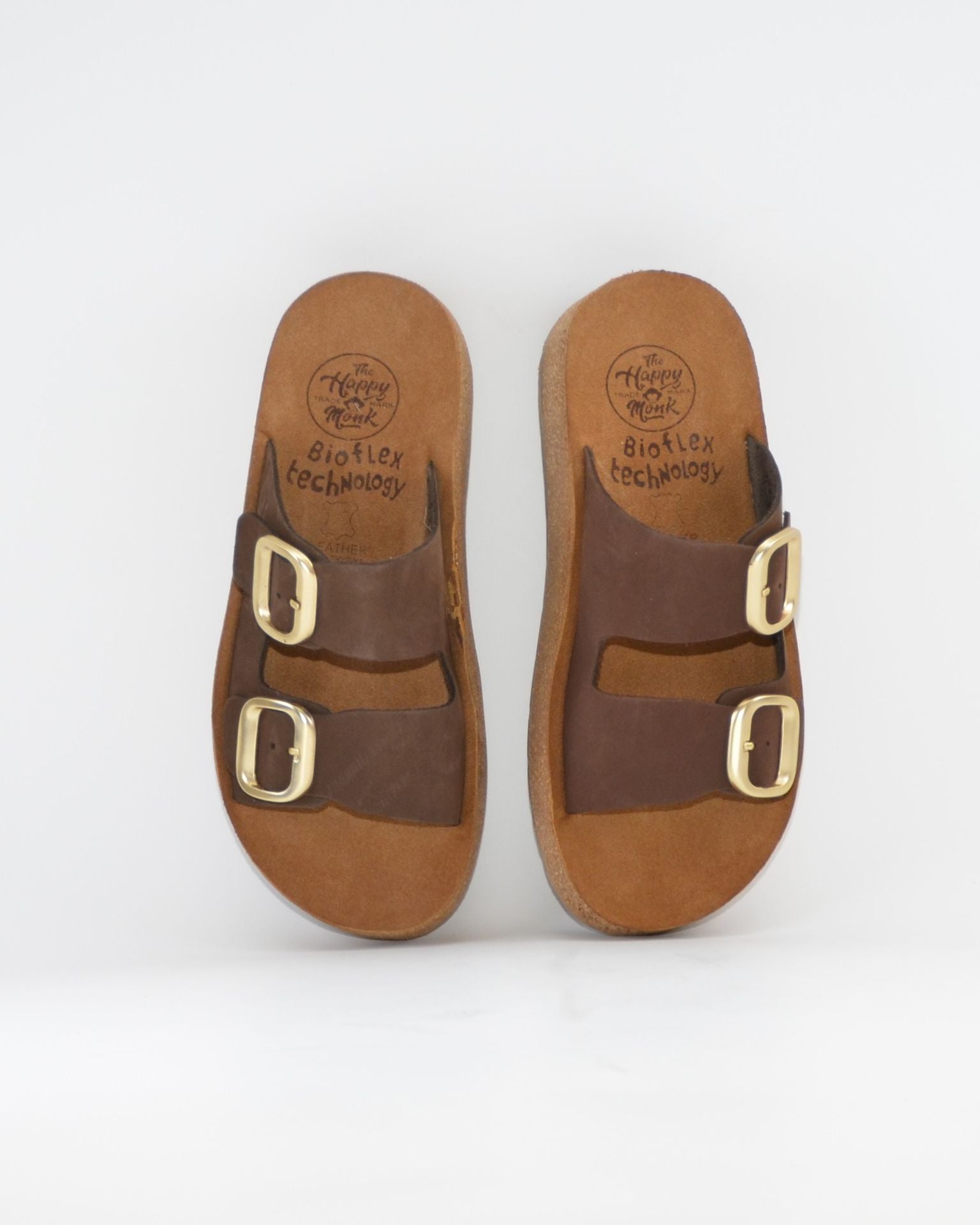 SANDALIA BIO PLATAFORMA NOBUCK MARRON HAPPY MONK GOMERA 002