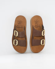 SANDALIA BIO PLATAFORMA NOBUCK MARRON HAPPY MONK GOMERA 002