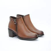 BOTIN TACON CUADRADO CIERVO CUERO 8816