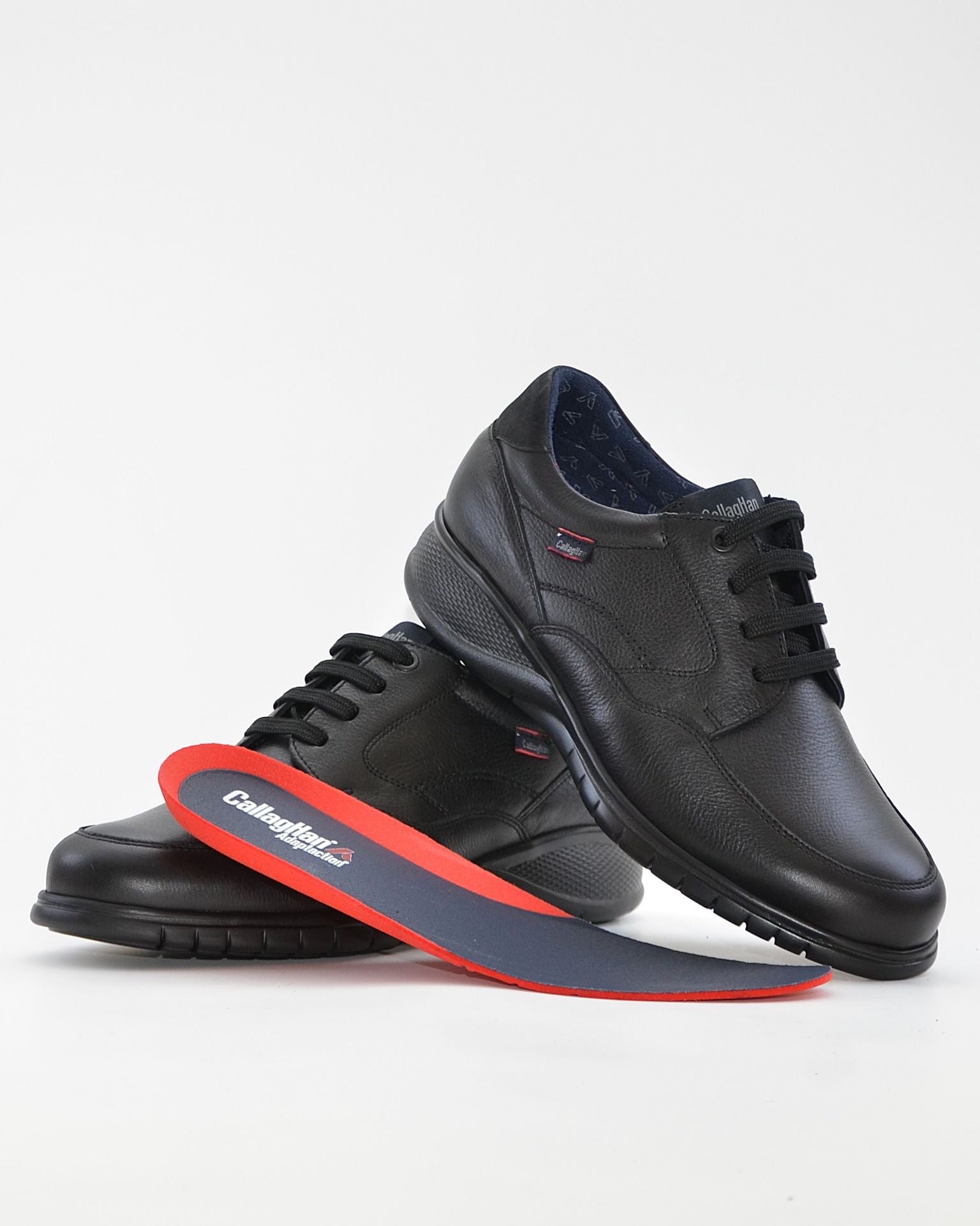 ZAPATO HOMBRE SIN CORDON CALLAGHAN NEGRO 12701 SUELA EXTRALIGHT