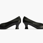 ZAPATO SALON NEGRO CORTE PICO 10854