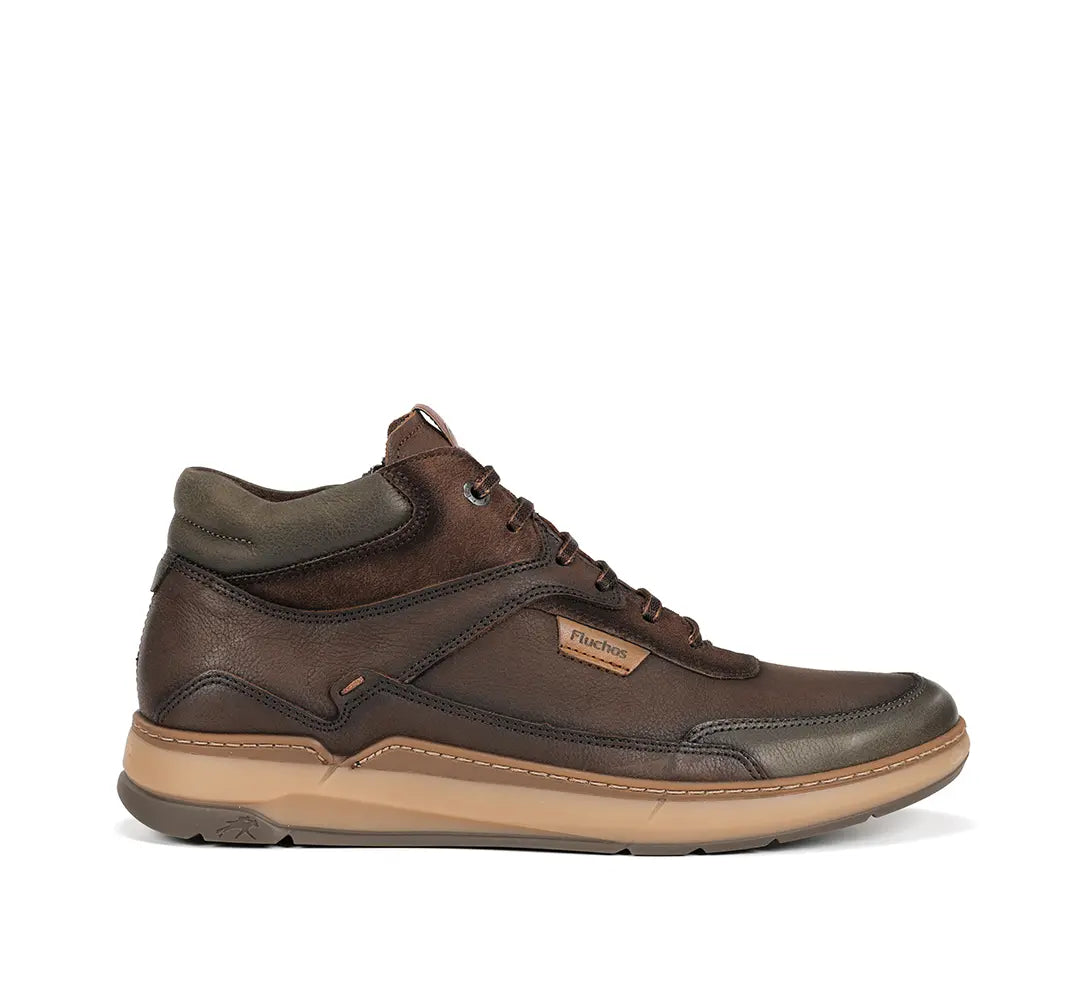 BOTIN MARRON CORDON Y CREMALLERA F2280 JEFF CAFÉ