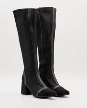 BOTA ALTA MUJER LICRA NEGRO A5400