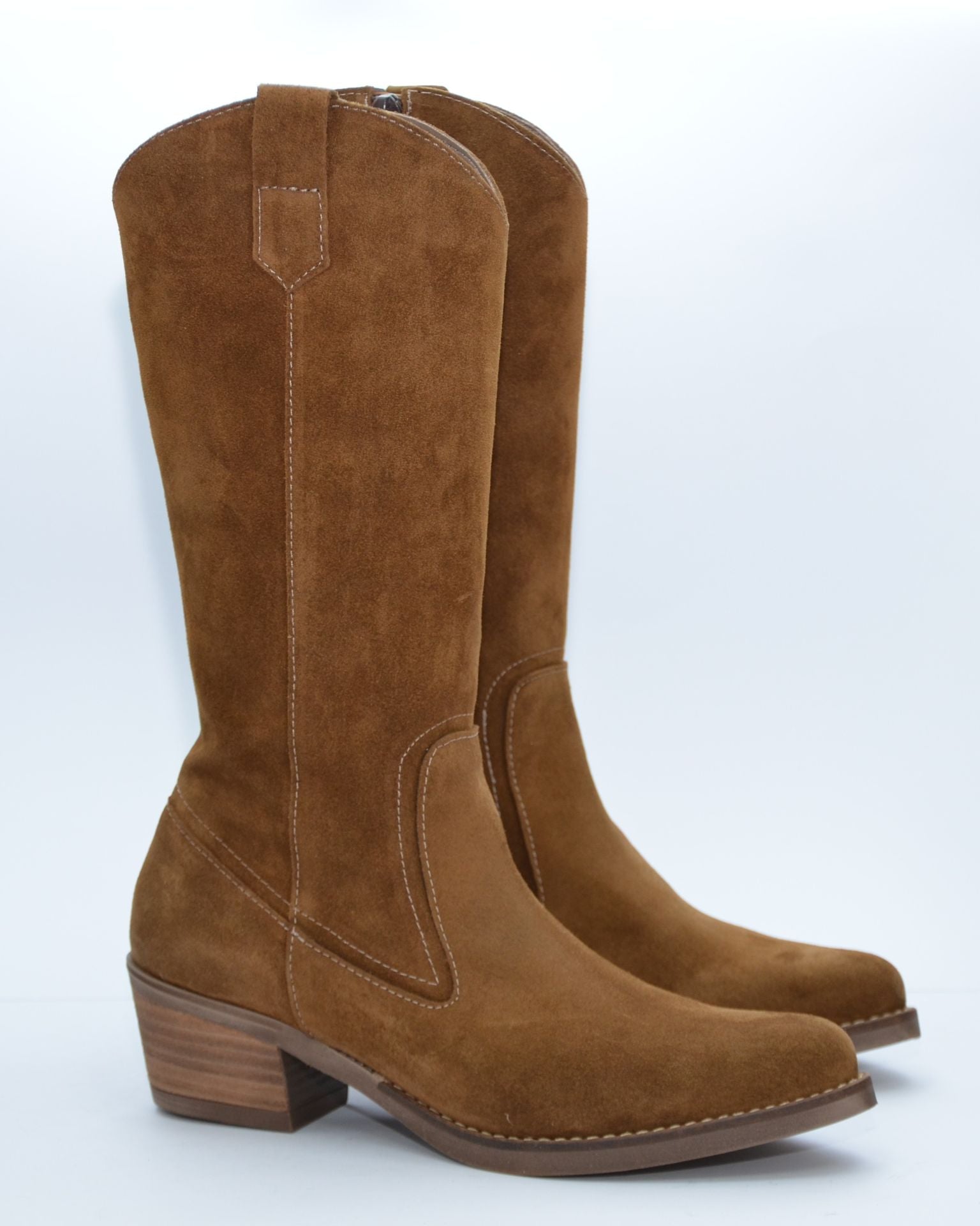 BOTA TEJANA SERRAJE CUERO 6417