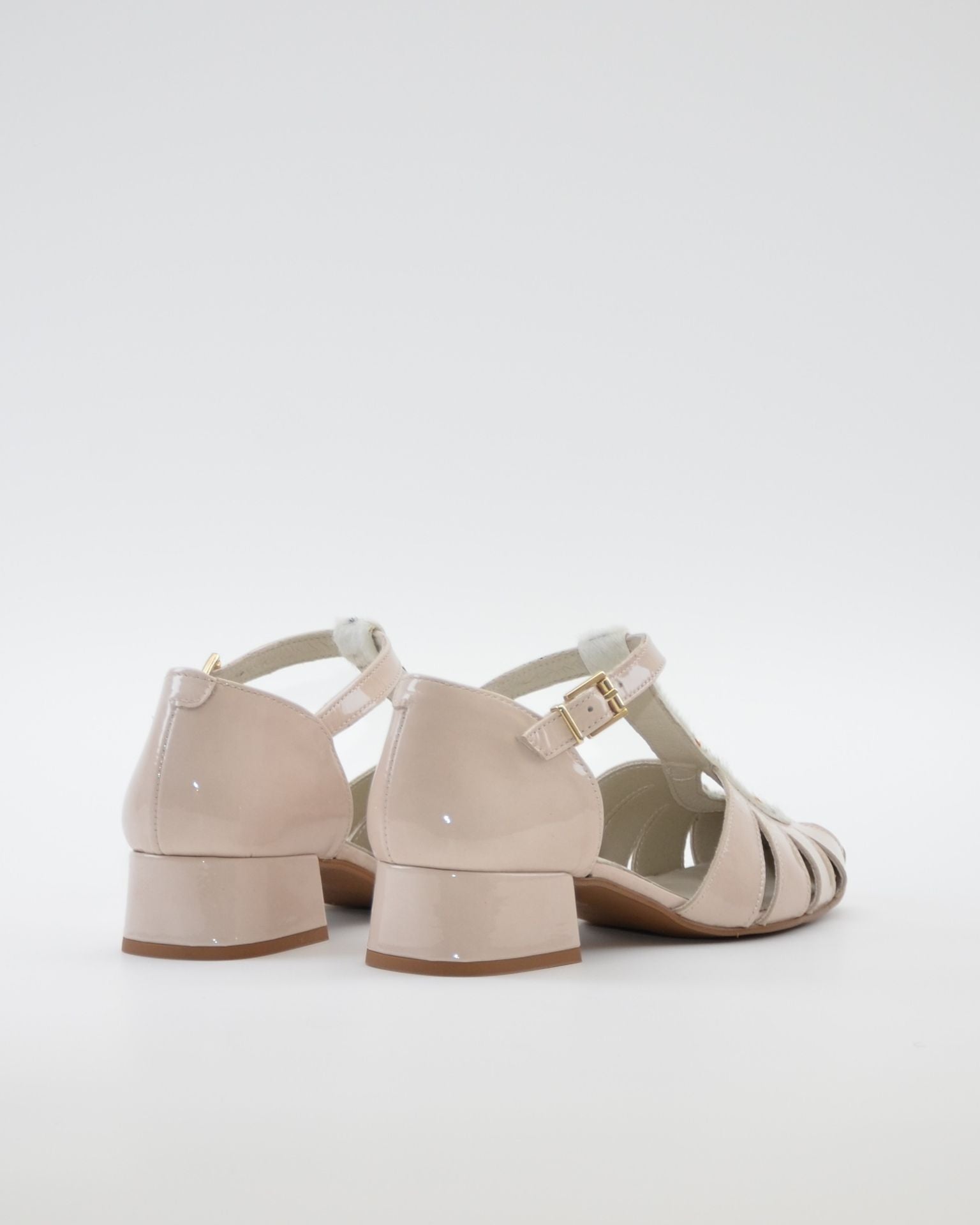SANDALIA CANGREJERA MUJER CHAROL BEIGE LACOMBA GAILLARDIA