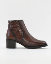 BOTIN MUJER TACON ANCHO COLOR MARRÓN KAOLA 7285 COCO
