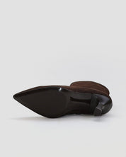 BOTIN DE MUJER TACON FINO COLOR SERRAJE MARRON CHOCOLATE DESIREE SHEILA