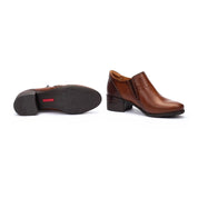 ZAPATO ABOTINADO CON CREMALLERA COLOR CUERO MALAGA W6W-5902C1