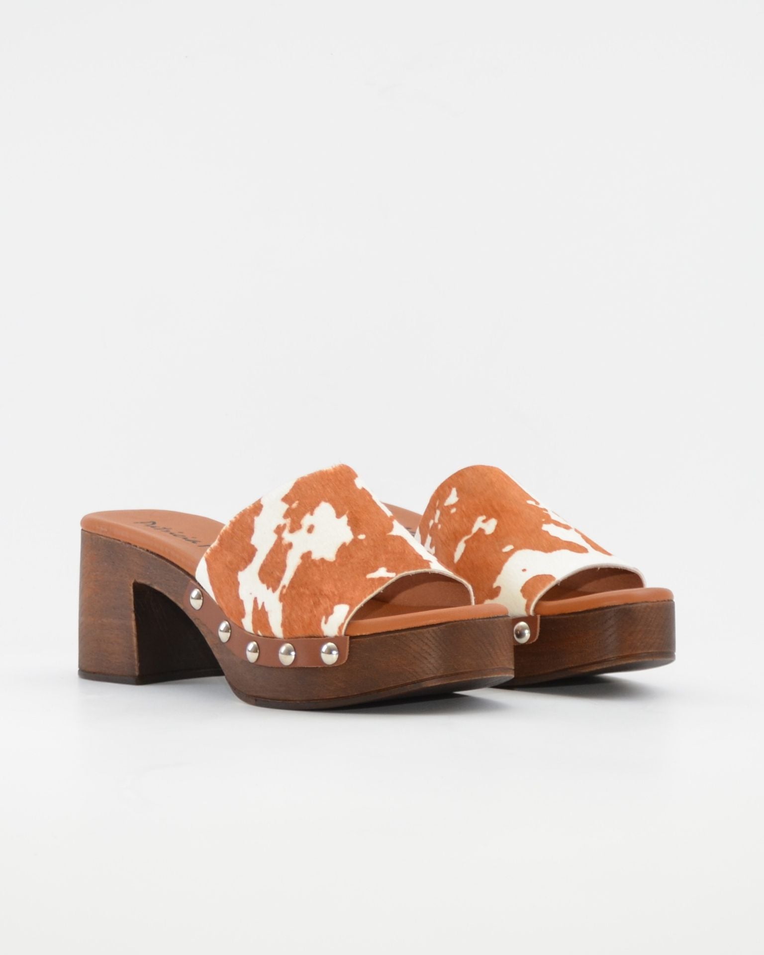 ZUECO MUJER ANIMAL PRINT PATRICIA MILLER 7041 VACA CUERO