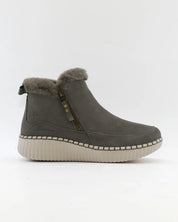 BOTIN PLANO MUJER FORRADO CON PELO SKECHERS VERDE 168108 OLV