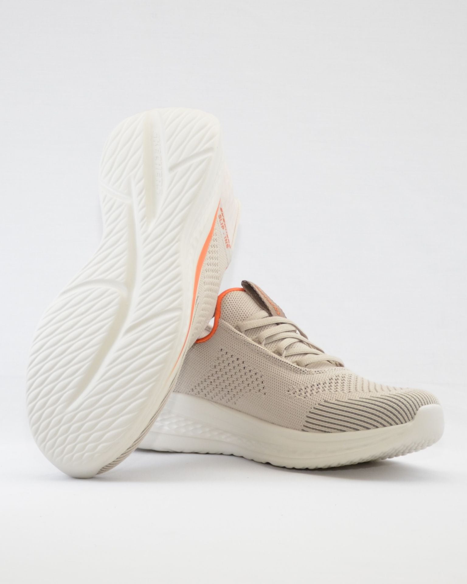SNEAKERS HOMBRE SKECHERS BEIGE 210810 ELASTICOS SLIP-INS