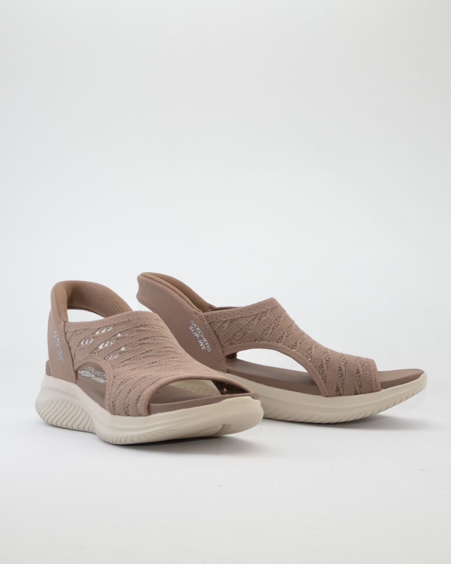 SANDALIAS SKECHERS MUJER COLOR TAUPE SLIP-INS 119805 MOC