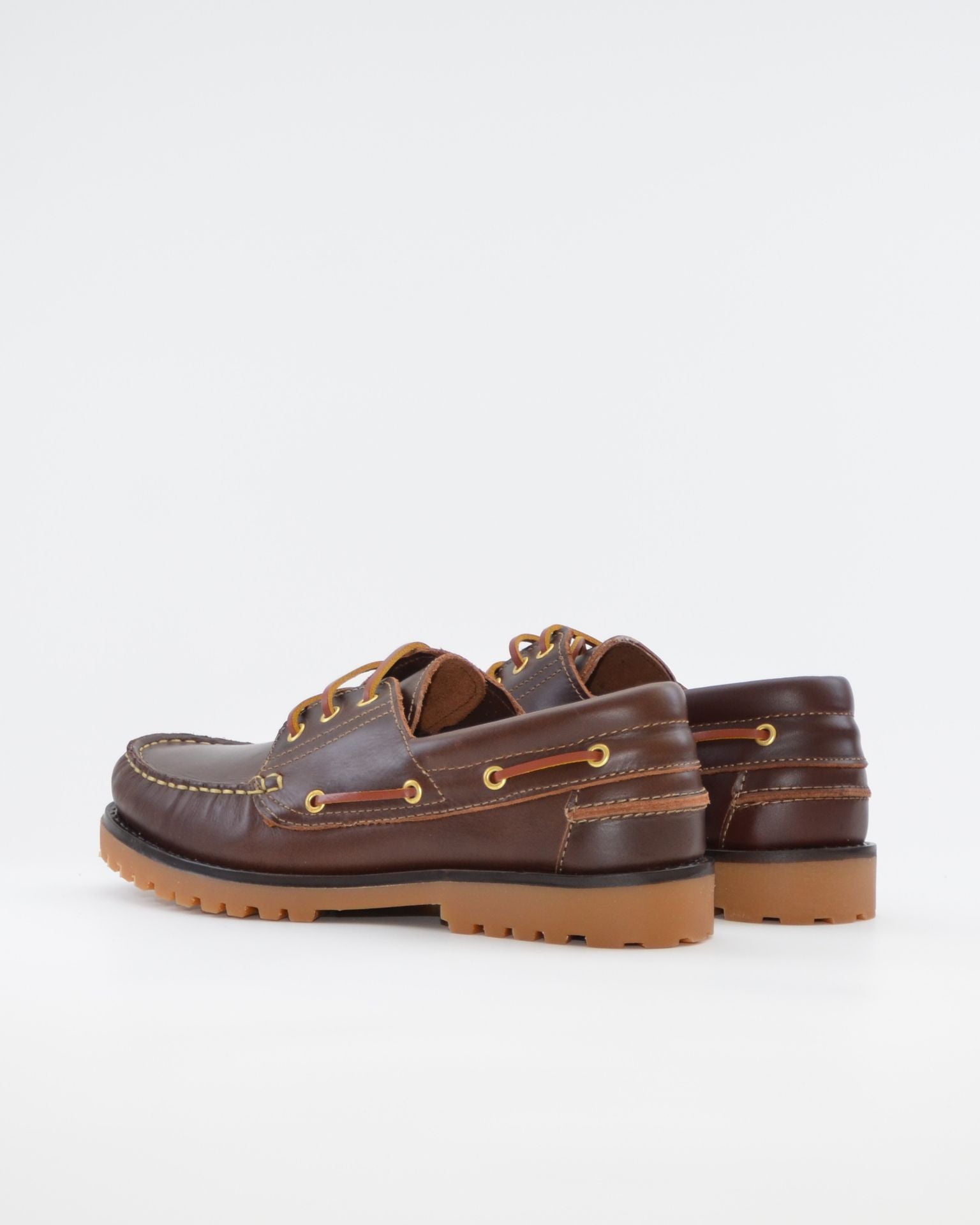 NAUTICO HOMBRE COLOR MARRON SEAHORSE PISO DE GOMA COSIDO