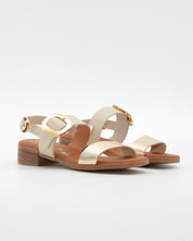 SANDALIA MUJER COMBI HIELO TACON BAJO PLANTA DE GEL OH MY SANDALS 5894