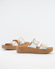 SANDALIA BIO PLATAFORMA PIEL COLOR BLANCO HAPPY MONK GOMERA 006