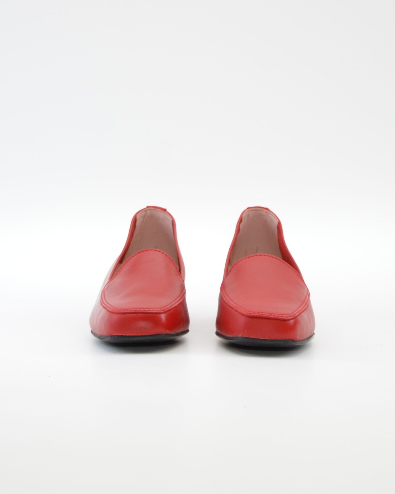 ZAPATO MOCASIN MUJER TACON BAJO ROJO D CHICAS 0181
