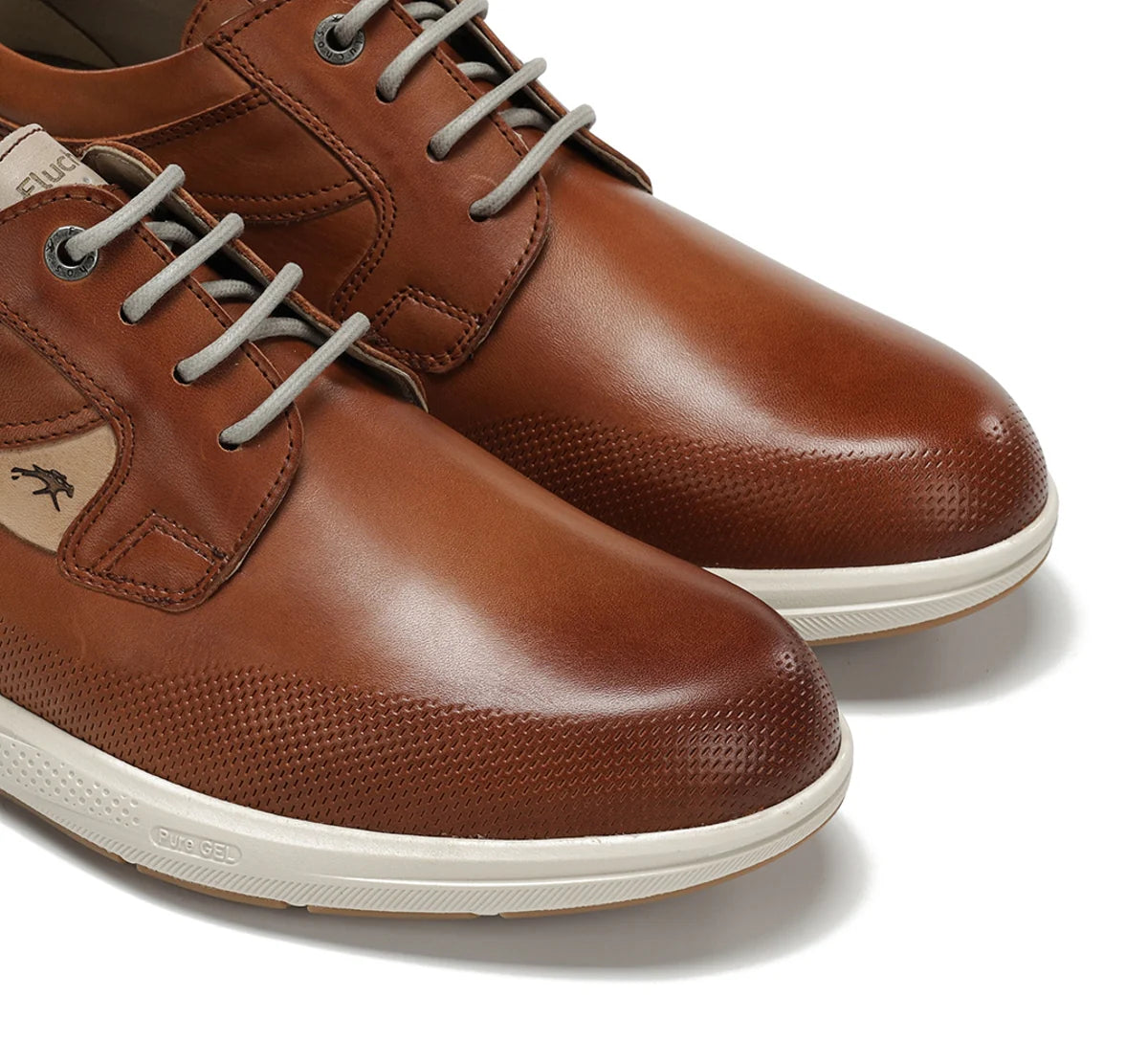 ZAPATO FLUCHOS HOMBRE CORDONES COLOR CUERO KADIR F2444