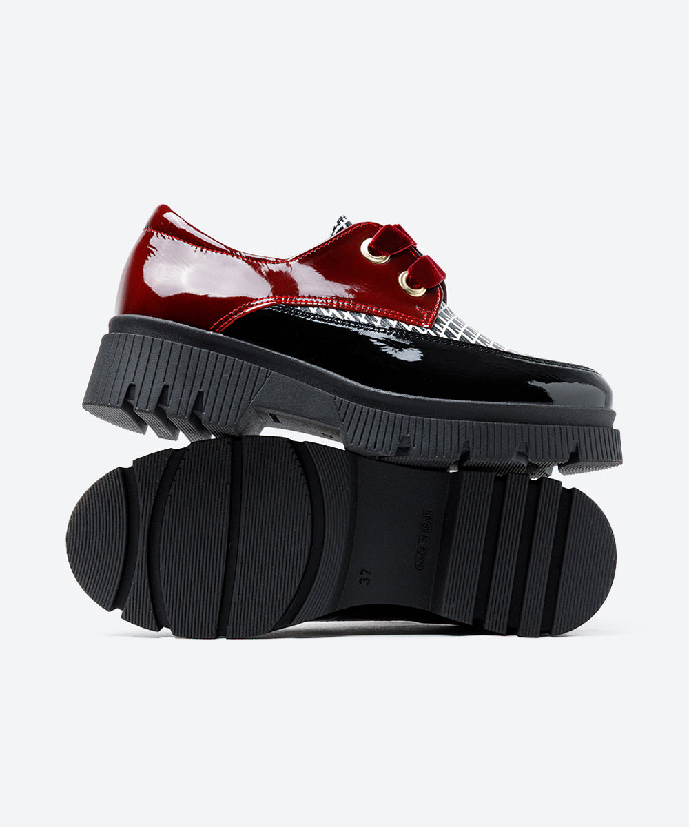 ZAPATO MUJER CORDON CHAROL ROJO DAMA LACOMBA POPPY