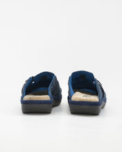 ZAPATILLAS DE CASA HOMBRE CON HEBILLA SALVI 41L-000 ELFO MARINO