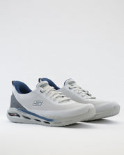 SNEAKERS HOMBRE SKECHERS GRIS Y AZUL 210994 LTGY ELASTICOS SLIP-INS