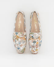 ZAPATO MOCASIN MUJER PLANO ESTAMPADO FLORAL CAYETANO 17202 SAND
