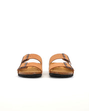 SANDALIA BIO MUJER DOS HEBILLAS D´KORKINS PARIS NOBUCK CAMEL