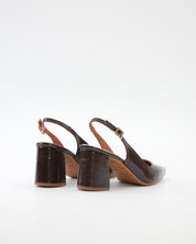 ZAPATO SALON DESTALONADO TACON CUADRADO COLOR MARRON DANIELA V. 2315CD MORO