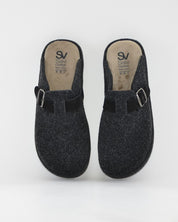 ZAPATILLAS DE CASA HOMBRE CON HEBILLA SALVI 41L-000 ELFO NEGRO