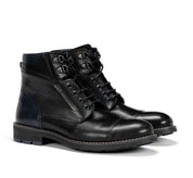 BOTIN CORDON Y CREMALLERA NEGRO F1342 TERRY HABANA