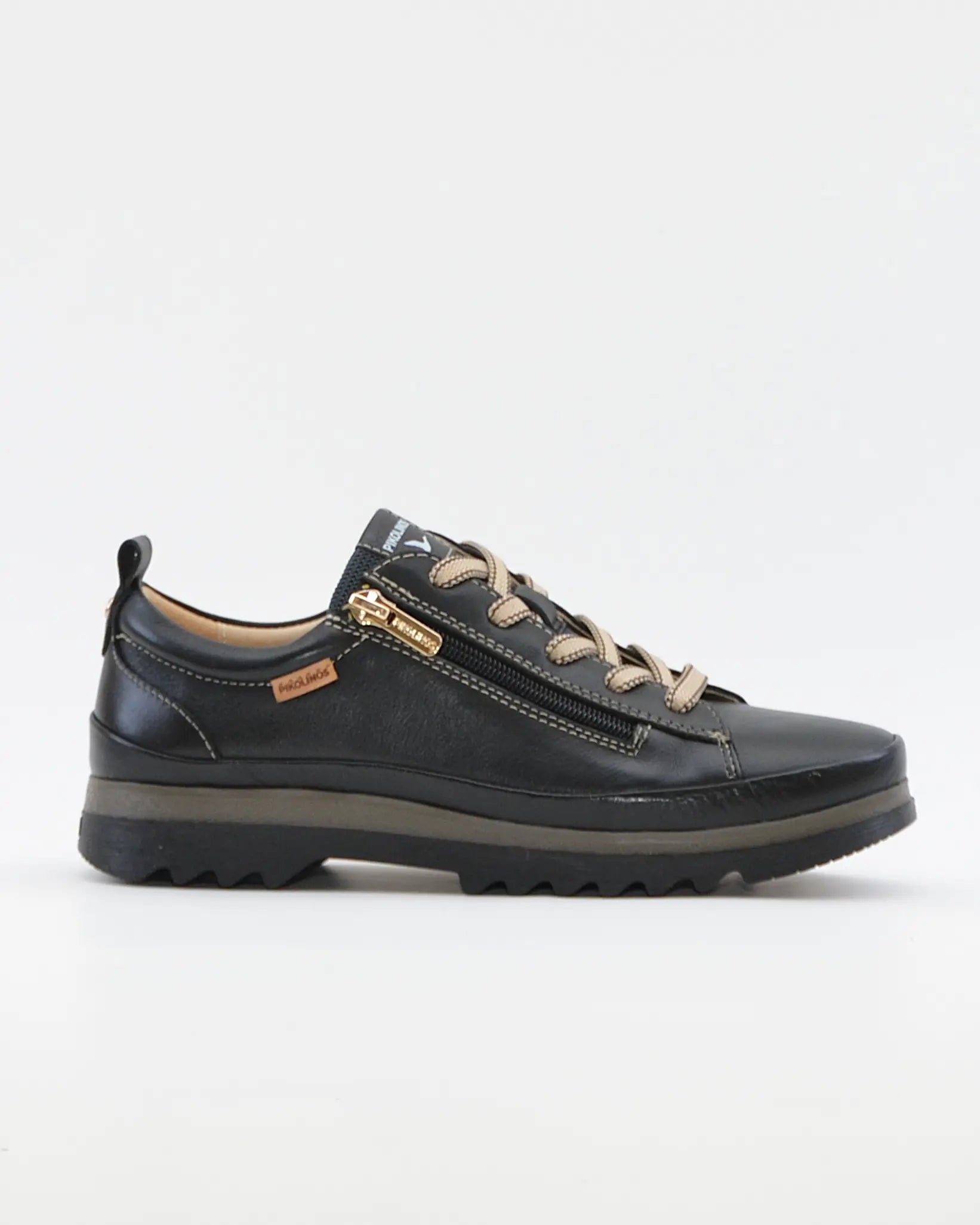 ZAPATO DE CORTE DEPORTIVO MUJER CORDON Y CREMALLERA PIKOLINOS NEGRO W3W-6979ST VIGO