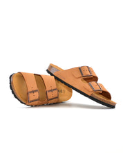 SANDALIA BIO MUJER DOS HEBILLAS D´KORKINS PARIS NOBUCK CAMEL