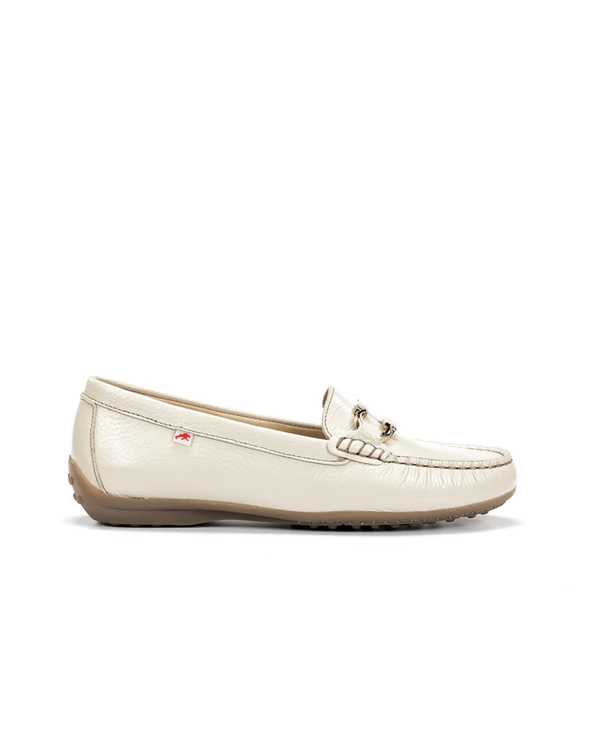 ZAPATO MOCASIN MUJER FLUCHOS COLOR BEIGE BRUNI F2156 RAW