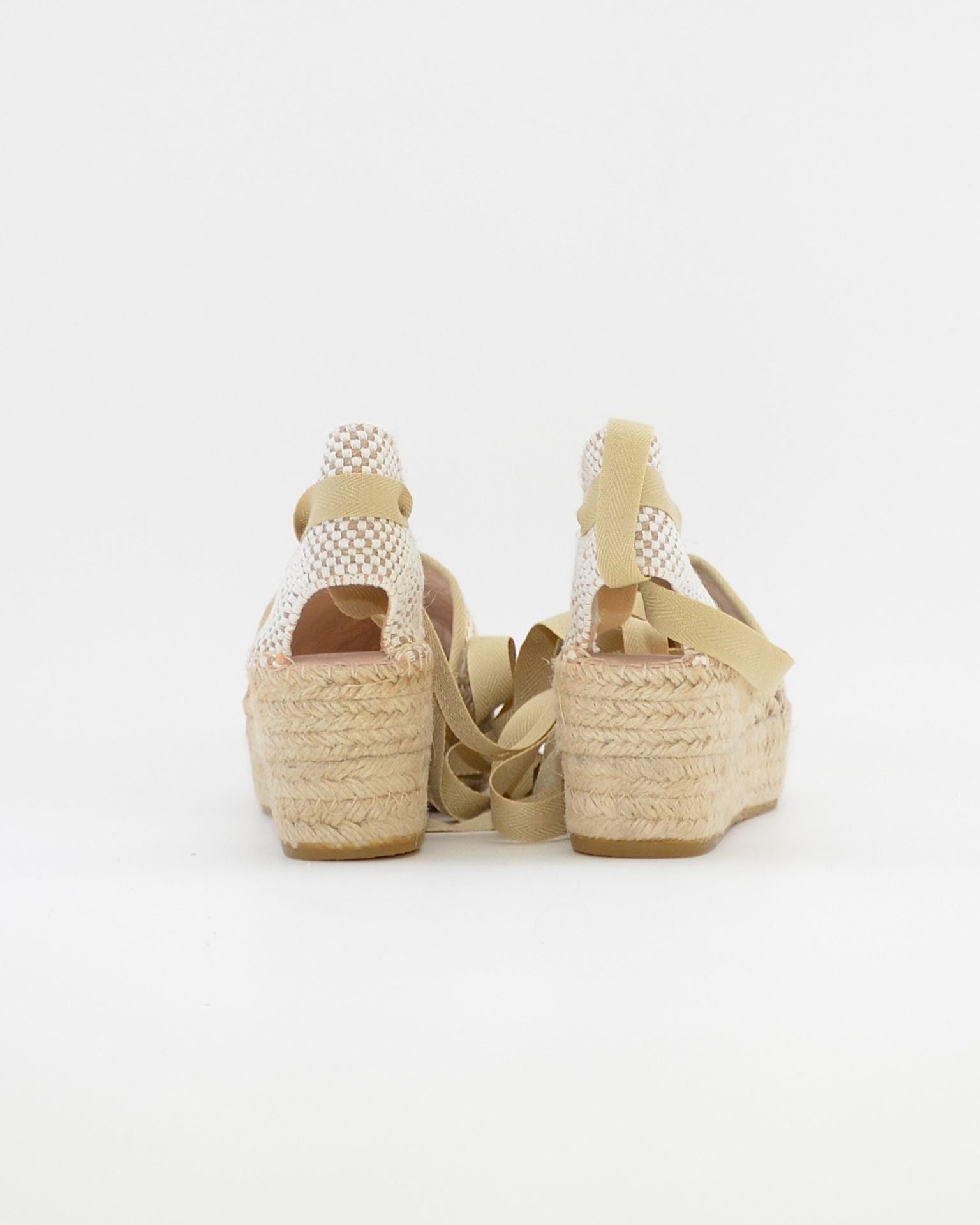 ALPARGATAS DE CUÑA TEJIDO MULTI BEIGE MACARENA JAVA 64