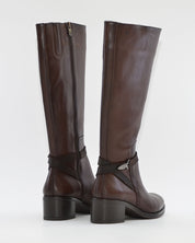 BOTA ALTA MUJER PIEL COLOR MARRÓN DORKING by FLUCHOS D8965