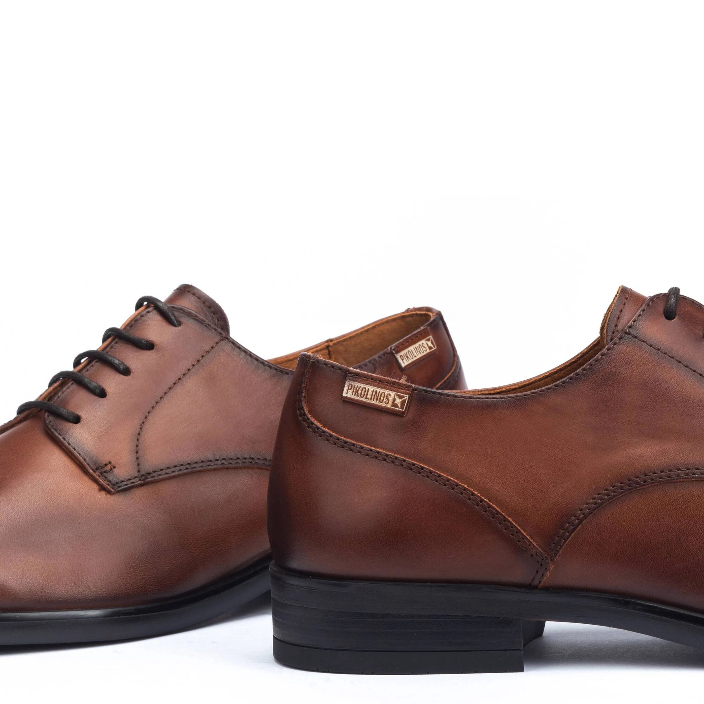 ZAPATO HOMBRE VESTIR COLOR CUERO CON CORDONES BRISTOL M7J-4187