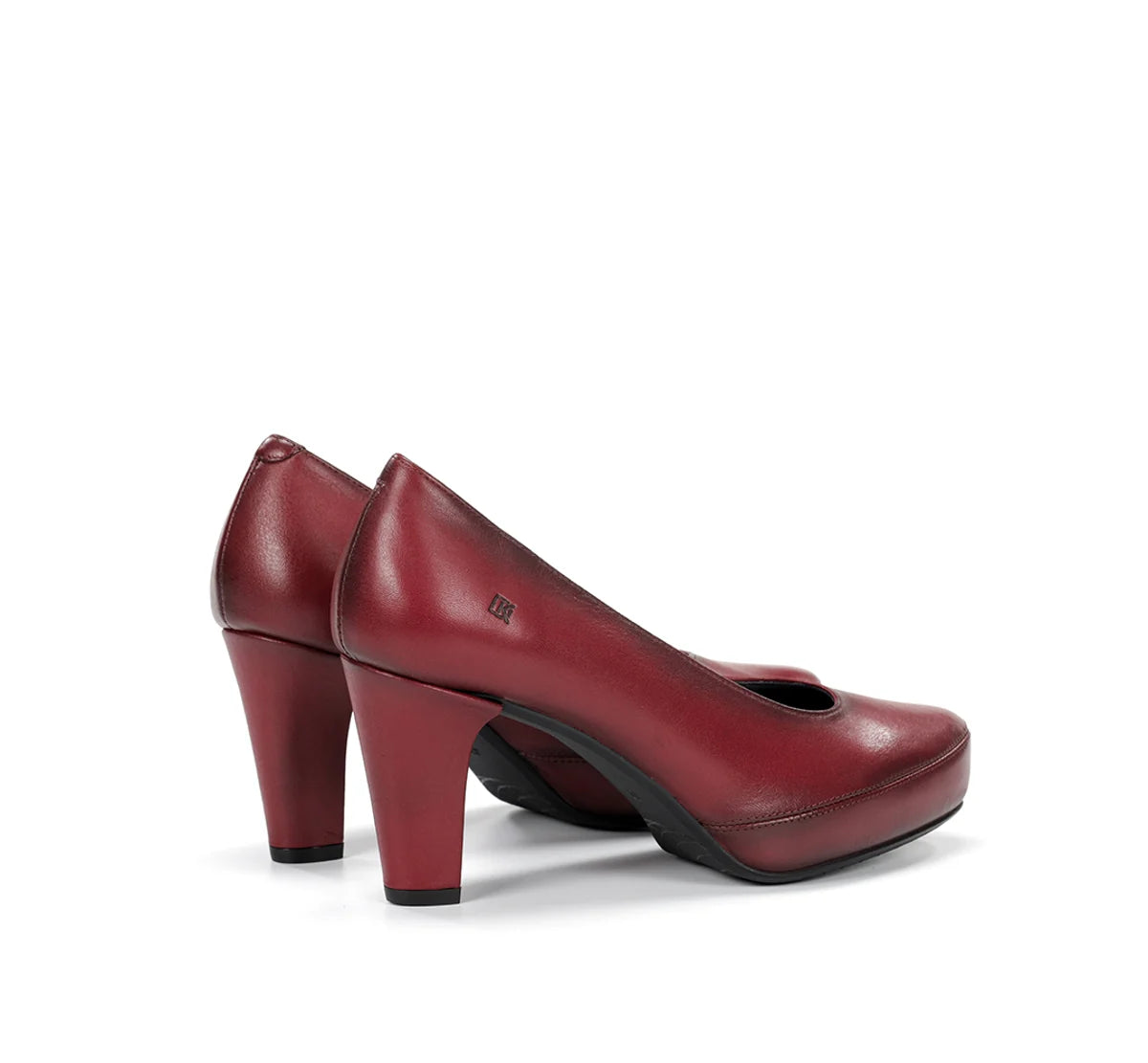 ZAPATO SALON PLATAFORMA COLOR PICOTA