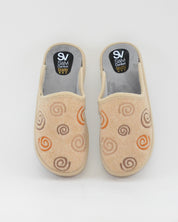ZAPATILLA CASA MUJER SALVI 01L-000 BUCLE CREMA