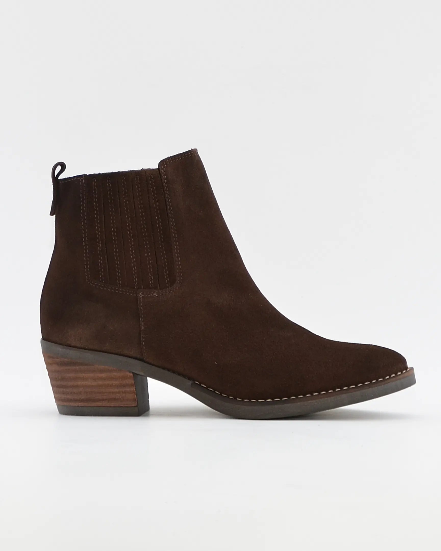 BOTIN MUJER COWBOY SERRAJE MARRON CHOCOLATE KAOLA 3500